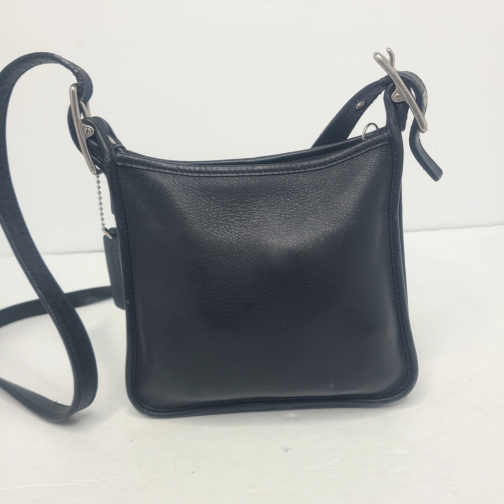 Vtg Coach Legacy‎ Black Leather Mini Crossbody Bag Purse 6610 Rare Y2K 00s